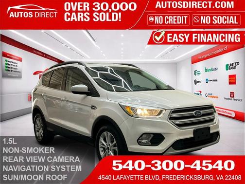 White Platinum 2018 Ford Escape SEL