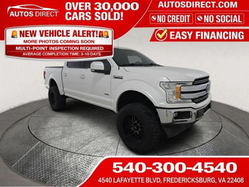 White Platinum Clearcoat Metallic 2018 Ford F-150 Lariat