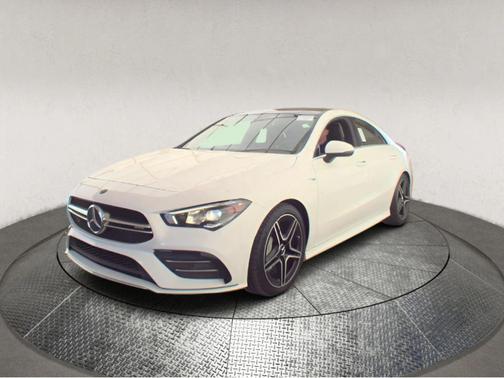 White 2021 Mercedes-Benz AMG CLA 35 Base 4MATIC