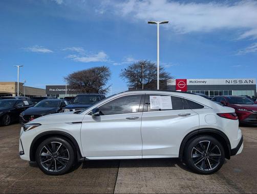 Radiant White 2023 INFINITI QX55 ESSENTIAL
