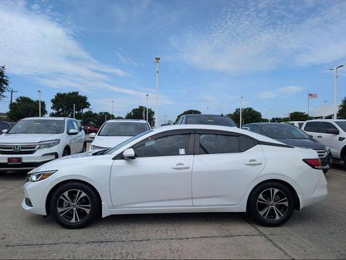 Aspen White Tricoat 2021 Nissan Sentra SV