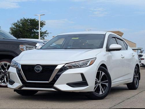 Aspen White Tricoat 2021 Nissan Sentra SV