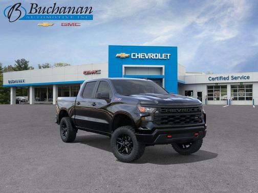 Black 2026 Chevrolet Silverado 1500 Custom Trail Boss