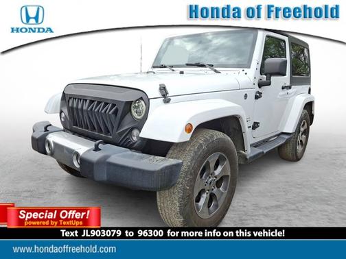Bright White Clearcoat 2018 Jeep Wrangler JK Sahara
