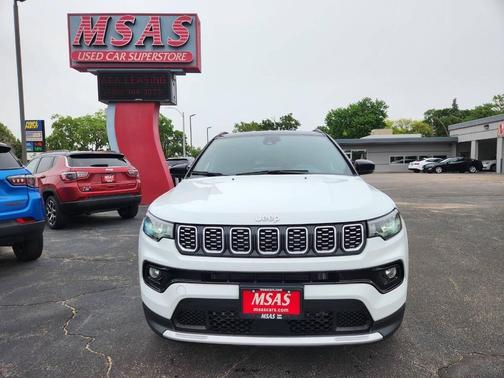 Bright White Clearcoat 2025 Jeep Compass Limited