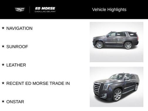 Dark Granite Metallic 2018 Cadillac Escalade Luxury