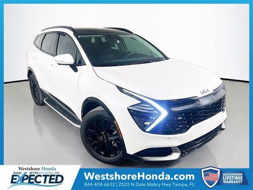 Snow White Pearl 2025 Kia Sportage Hybrid SX-Prestige