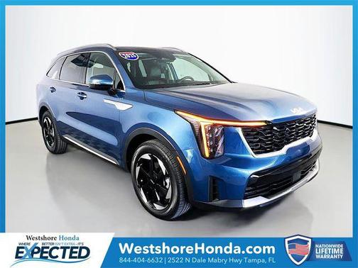 Mineral Blue 2025 Kia Sorento Hybrid EX