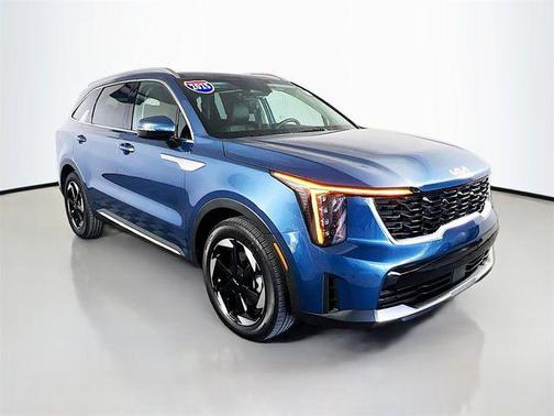 Mineral Blue 2025 Kia Sorento Hybrid EX