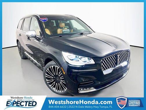 Infinite Black Metallic 2020 Lincoln Aviator Black Label AWD