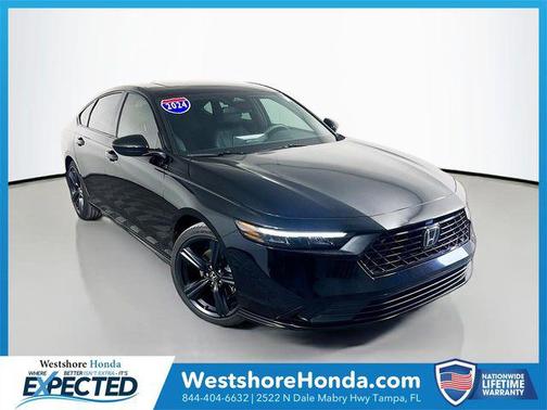 Crystal Black Pearl 2024 Honda Accord Hybrid Sport-L