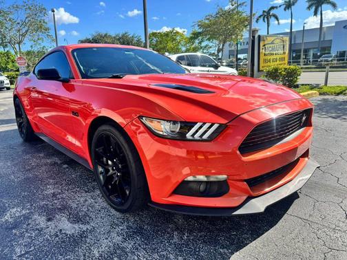 Orange 2016 Ford Mustang GT Premium