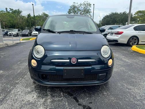 Blue 2015 FIAT 500 Pop