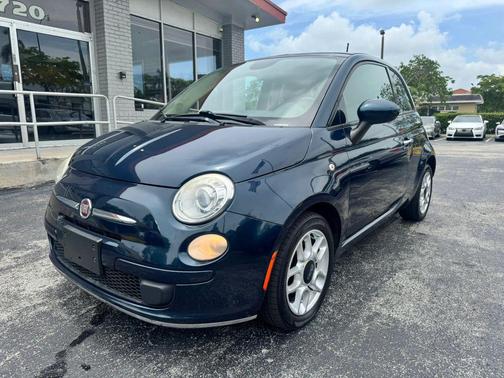 Blue 2015 FIAT 500 Pop