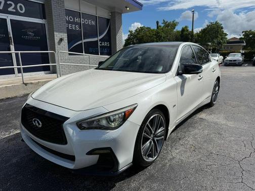 Majestic White 2017 INFINITI Q50 3.0T Premium