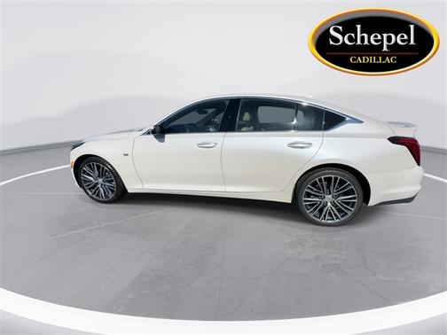 Crystal White Tri-Coat 2023 Cadillac CT5 Premium Luxury AWD