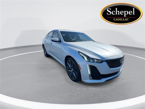 Crystal White Tri-Coat 2023 Cadillac CT5 Premium Luxury AWD