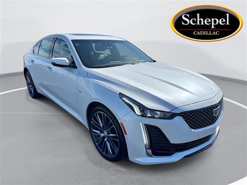 Crystal White Tri-Coat 2023 Cadillac CT5 Premium Luxury AWD