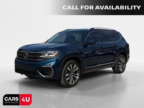Tourmaline Blue Metallic 2022 Volkswagen Atlas 3.6L SEL Premium