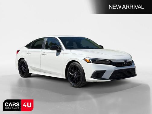Platinum White Pearl 2023 Honda Civic Sport