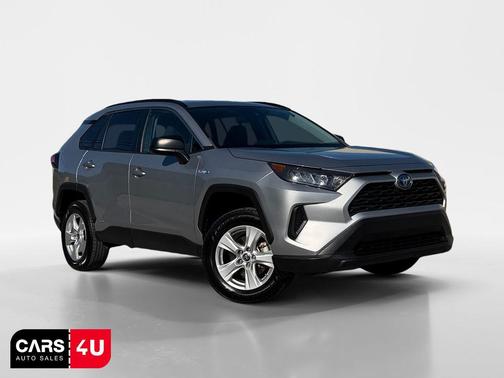 Silver Sky Metallic 2021 Toyota RAV4 Hybrid LE