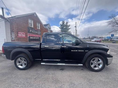 Black Clear Coat 2012 RAM 1500 Big Horn 4x4 4dr Quad Cab 6.3 ft. SB Pickup