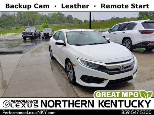 White Orchid Pearl 2018 Honda Civic EX-L