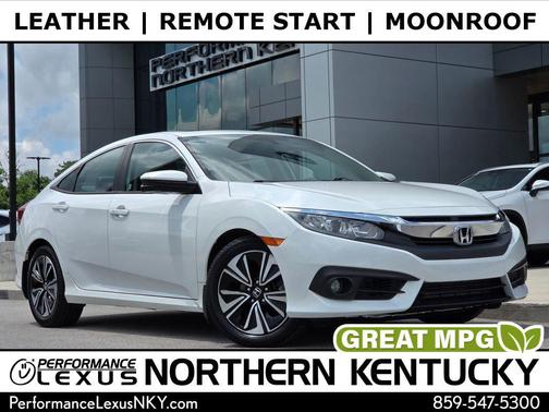 White Orchid Pearl 2018 Honda Civic EX-L