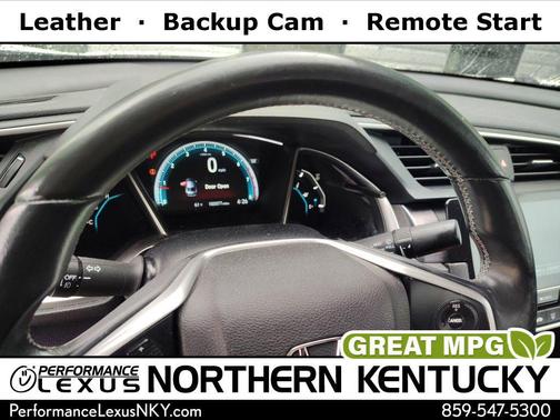 White Orchid Pearl 2018 Honda Civic EX-L