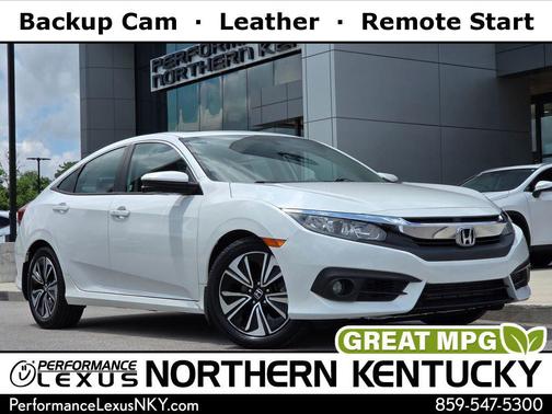 White Orchid Pearl 2018 Honda Civic EX-L