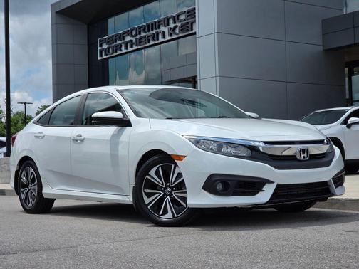 White Orchid Pearl 2018 Honda Civic EX-L