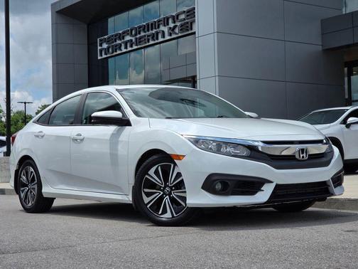 White Orchid Pearl 2018 Honda Civic EX-L