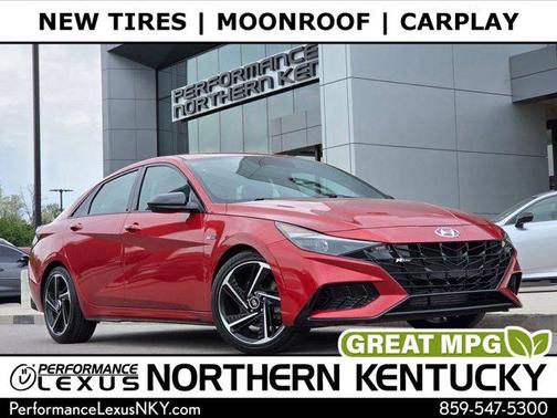 Lava Orange 2021 Hyundai ELANTRA N Line