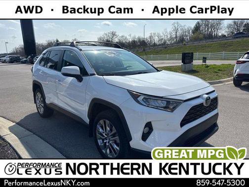 Super White 2019 Toyota RAV4 XLE Premium