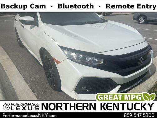 White Orchid Pearl 2019 Honda Civic Sport