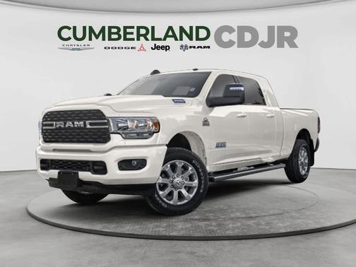 Pearl White 2023 RAM 3500 Limited Mega Cab 4x4 6'4' Box