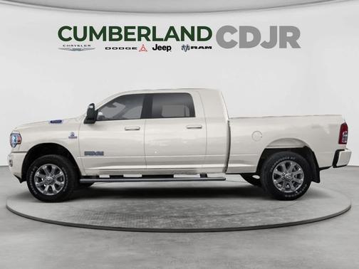 Pearl White 2023 RAM 3500 Limited Mega Cab 4x4 6'4' Box