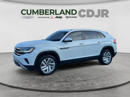 Pure White 2023 Volkswagen Atlas Cross Sport 2.0T SE w/Technology 4MOTION