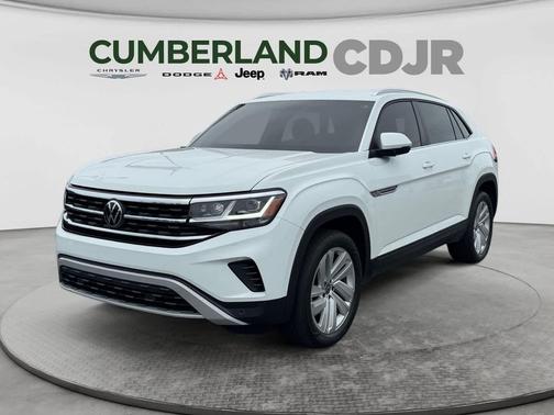 Pure White 2023 Volkswagen Atlas Cross Sport 2.0T SE w/Technology 4MOTION