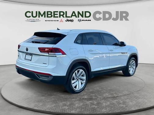 Pure White 2023 Volkswagen Atlas Cross Sport 2.0T SE w/Technology 4MOTION