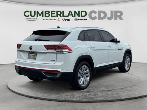 Pure White 2023 Volkswagen Atlas Cross Sport 2.0T SE w/Technology 4MOTION