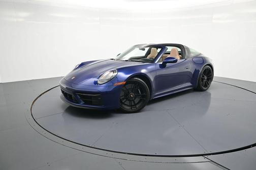 Gentian Blue Metallic 2022 Porsche 911 Targa 4 GTS