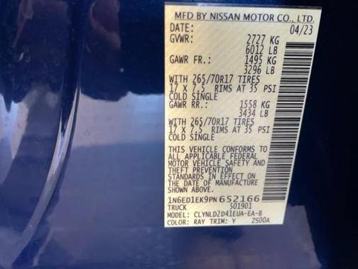 2023 Nissan Frontier PRO-4X