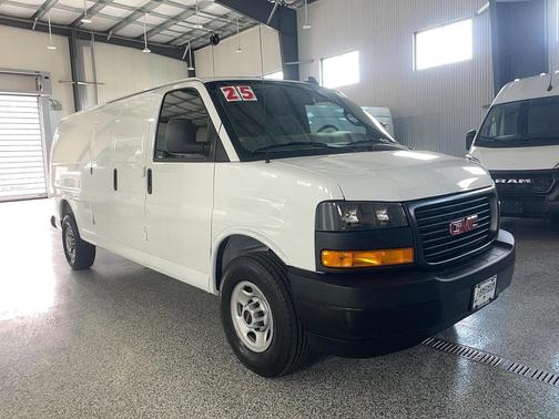 Summit White 2025 GMC Savana 2500 RWD 3500 Extended Wheelbase Work Van
