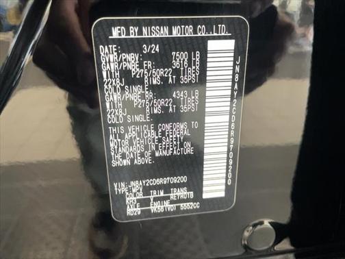 2024 Nissan Armada Platinum 4WD