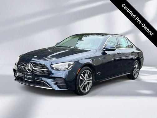 Blue 2023 Mercedes-Benz E-Class E 350 4MATIC