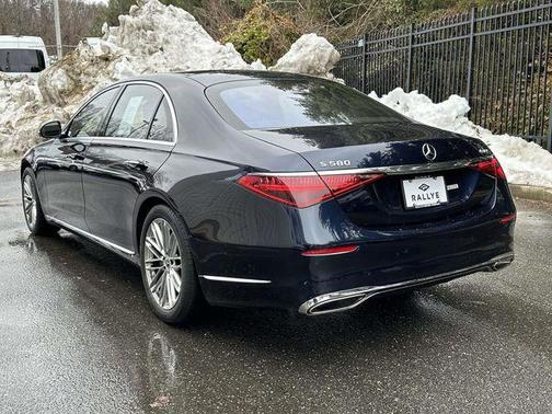 Blue 2022 Mercedes-Benz S-Class S 580 4MATIC