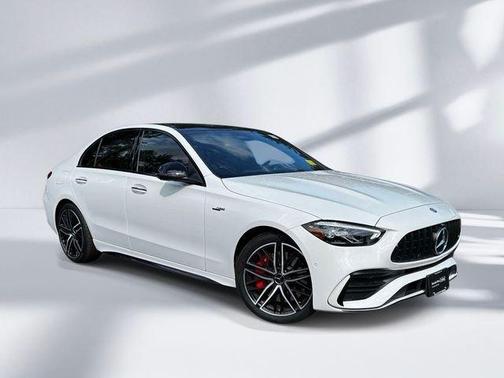 White 2026 Mercedes-Benz AMG C 43 Base 4MATIC
