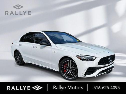 White 2026 Mercedes-Benz AMG C 43 Base 4MATIC