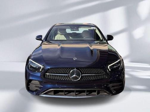 Blue 2022 Mercedes-Benz E-Class E 350 4MATIC